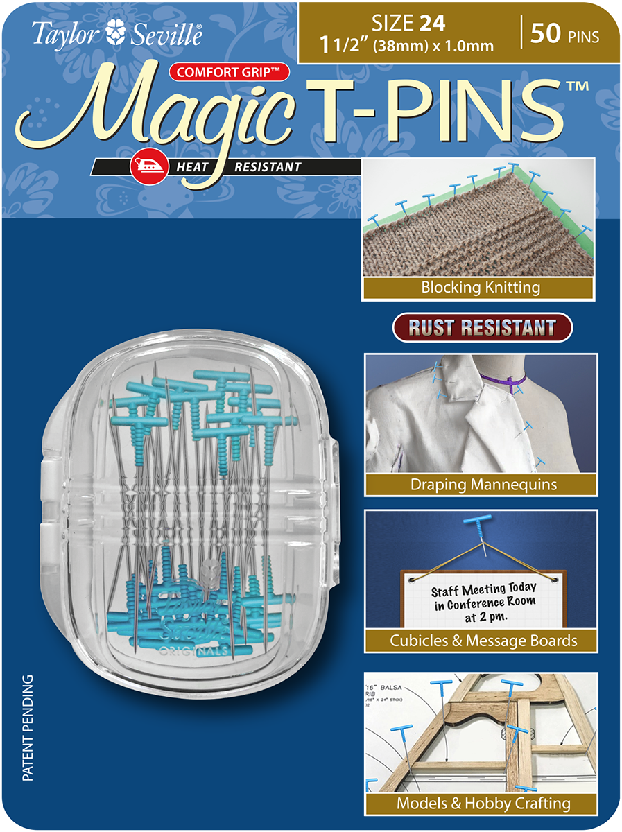 Magic Pins Quilting Pins 1-3/4 50 count by Taylor Seville - The
