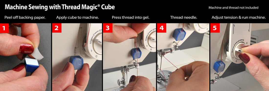 Thread Magic Thread Conditioner Cube with Thread Cutter – Snuggly